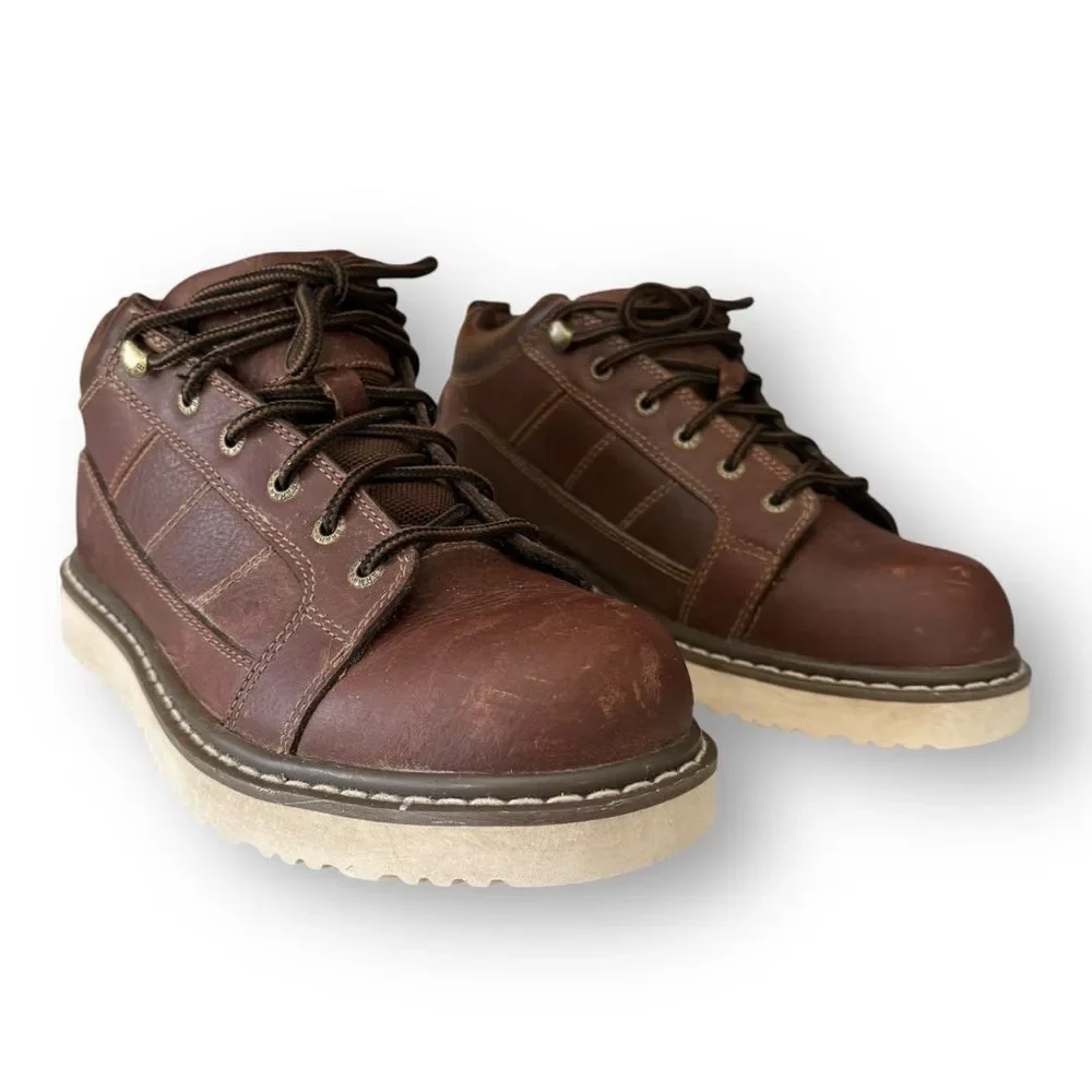 Brahma 2560158 Kyle II Classic Brown Leather Lace-Up work Boots Shoes Men's 7.5 - Picture 12 of 16